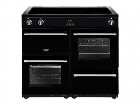 Belling Kensington 100Ei Range-fornuis Inductiekookplaat zones Zwart A