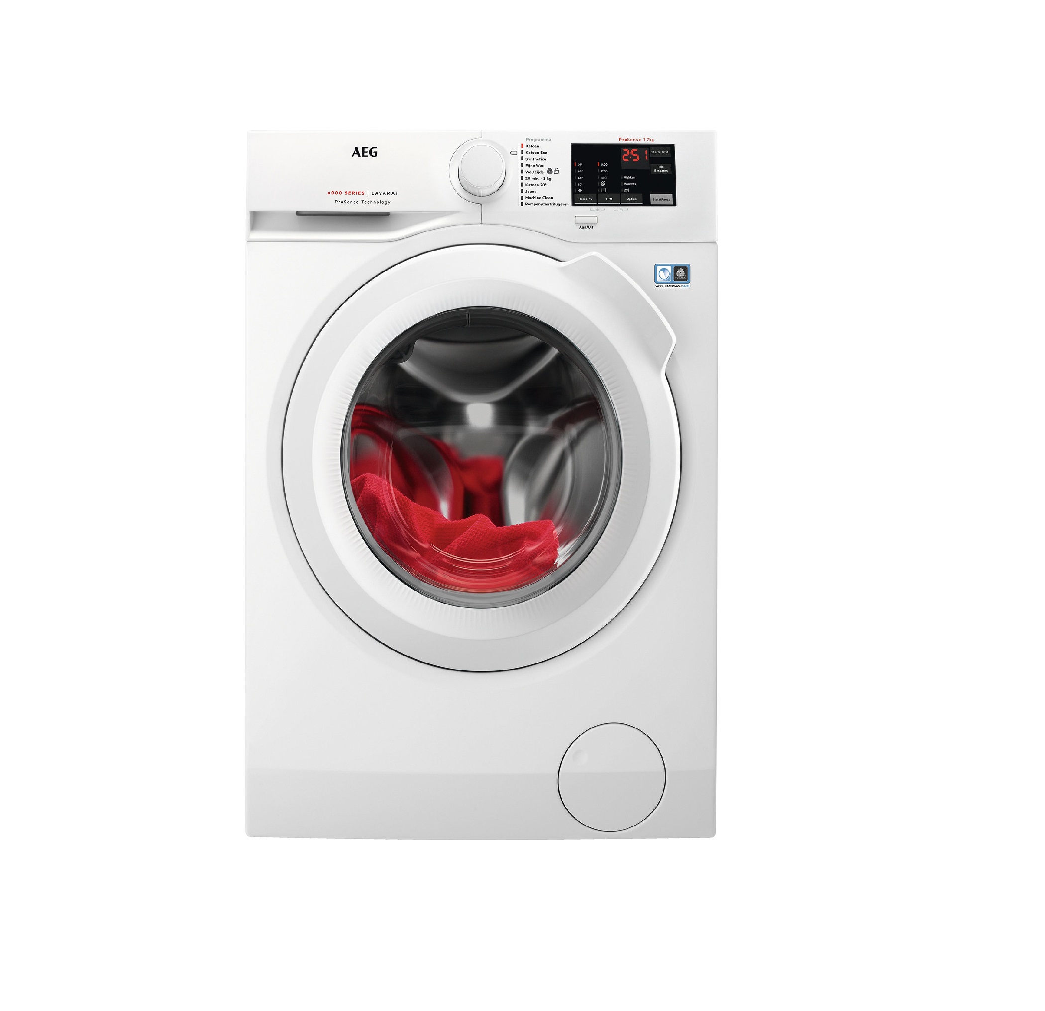 AEG L6FBN5740 wasmachine 7 kg 1400 RPM Wit - Elektro Witgoed Outlet