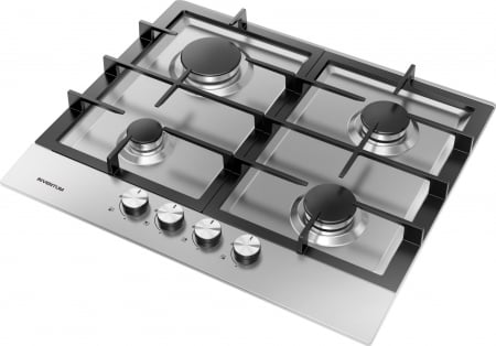 Inventum IKG6023GRVS kookplaat Zwart, Roestvrijstaal Ingebouwd Gaskookplaat 4 zone(s) - Afbeelding 4