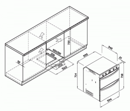 Gorenje BDU2136AX oven - Afbeelding 2