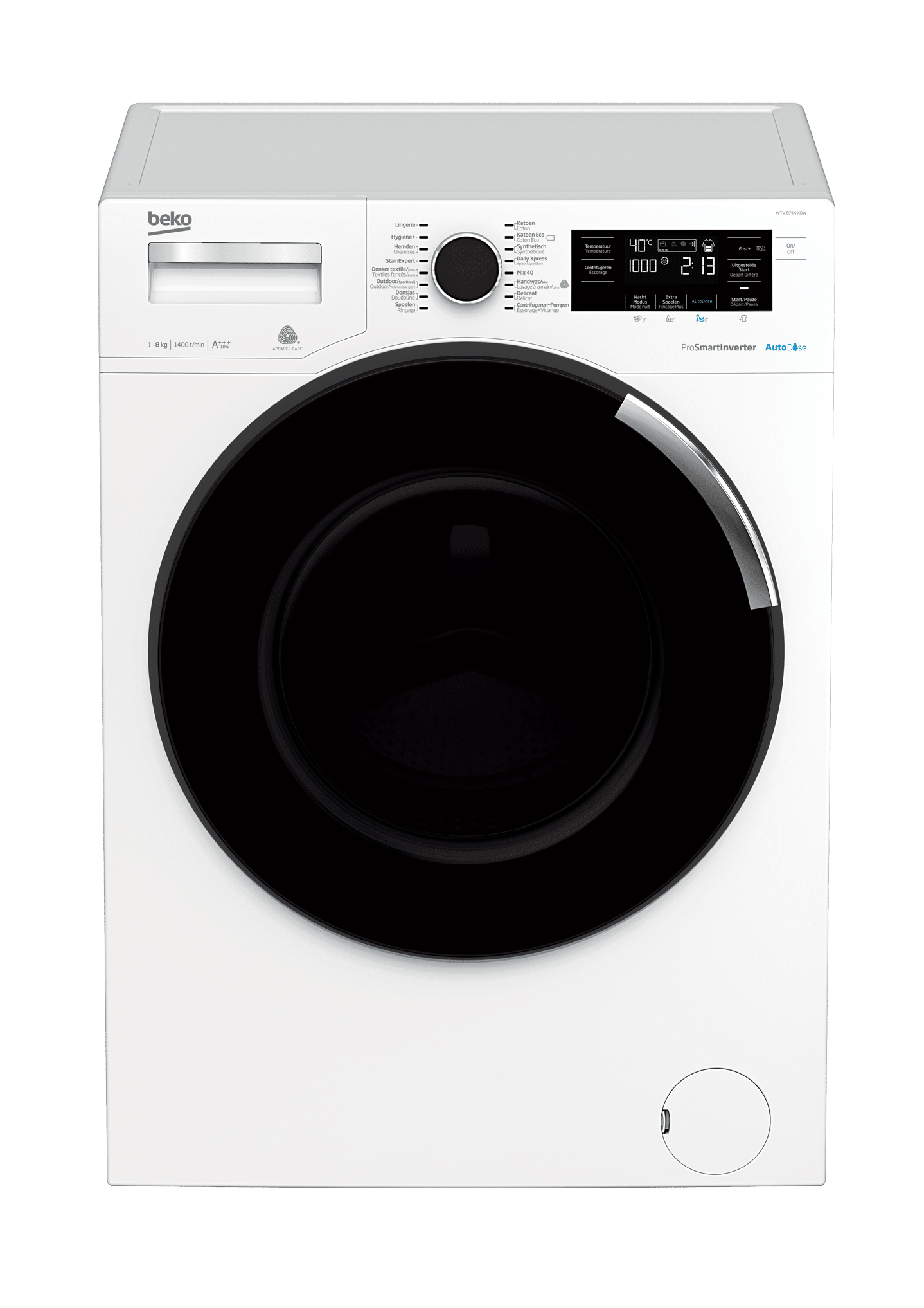 Activeren Kosciuszko De waarheid vertellen Beko WTV8744XDW Wasmachine - Elektro Witgoed Outlet Apeldoorn