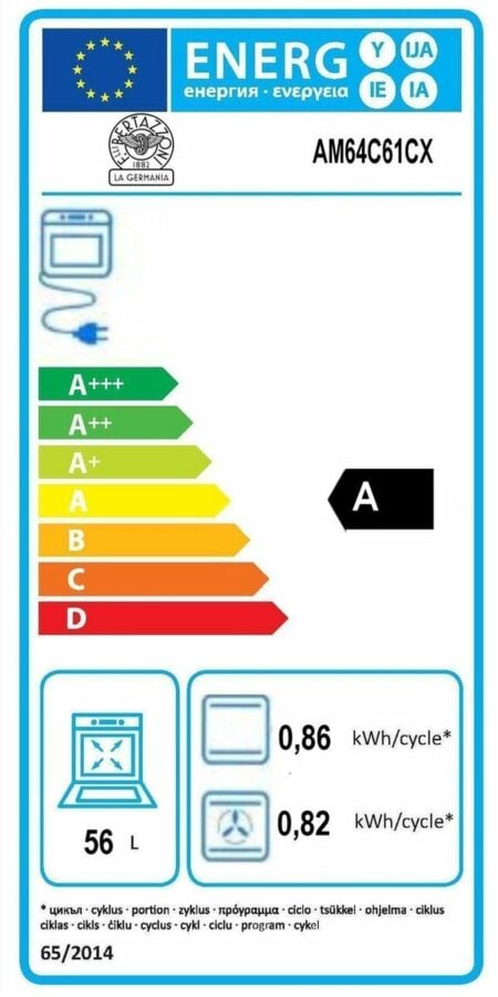 BERTAZZONI AM64C61CX Fornuis - Afbeelding 3