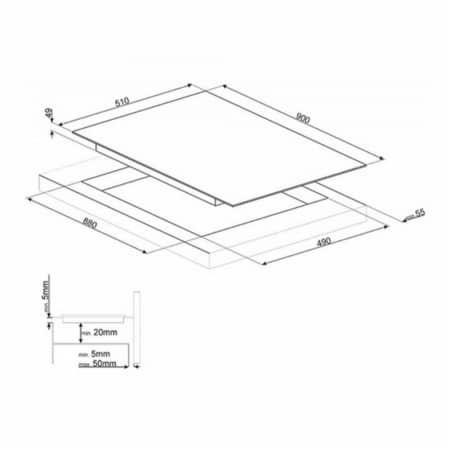 Smeg SI1F7955B kookplaat - Afbeelding 2