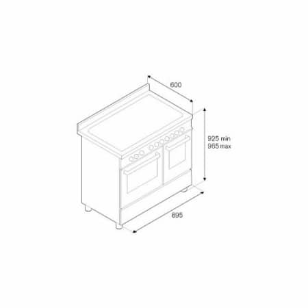 BERTAZZONI PRO906MFEDART Fornuis 90 cm - Afbeelding 2