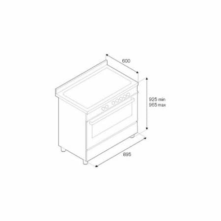 BERTAZZONI PRO905IMFESBIT Fornuis 90 cm - Afbeelding 2