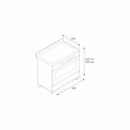 BERTAZZONI PRO905IMFESART Fornuis 90 cm - Afbeelding 2