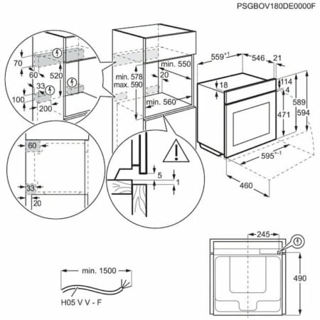 AEG BPE748380 Oven - Afbeelding 2