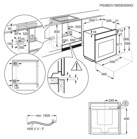 Electrolux KOAAS31WX combi-Stoom - Afbeelding 3