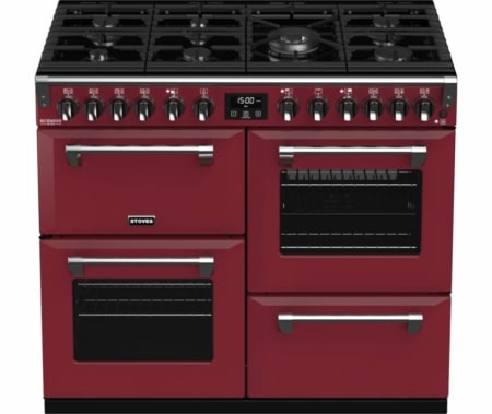 Stoves Richmond S1000 Deluxe DF Chili Red - Afbeelding 2