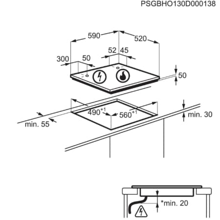 Electrolux EGD6576NOK Zwart Ingebouwd 60 cm Inductiekookplaat zones 4 zone(s) - Afbeelding 4