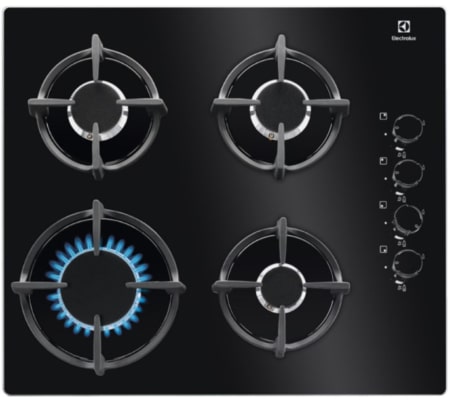 Electrolux EGG6407K Zwart Ingebouwd 59 cm Gaskookplaat 4 zone(s)