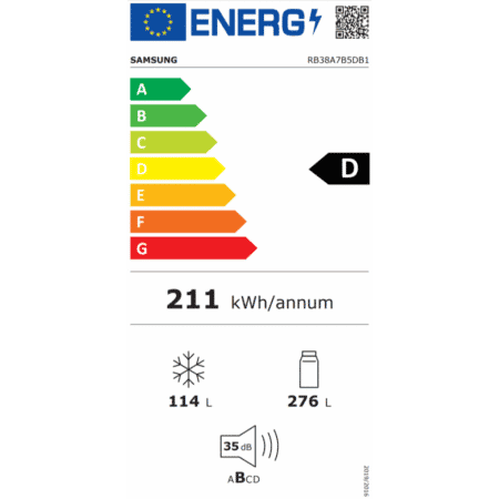 Samsung RB38A7B5DB1 koel/vriescombinatie - Afbeelding 3