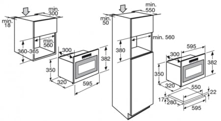ATAG MA3611F magnetron Ingebouwd 22 l 750 W Zwart, Roestvrijstaal - Afbeelding 3