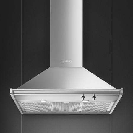 Smeg KD90HXE afzuigkap Muurmontage Roestvrijstaal 781 m³/uur A+ - Afbeelding 3