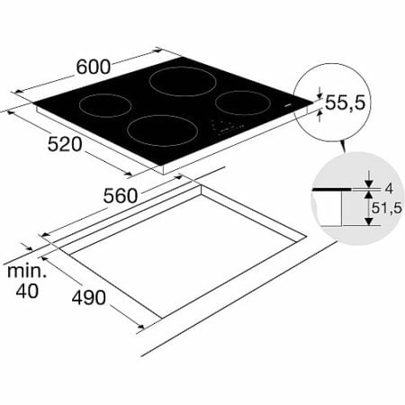 ATAG HI06471E Inductie kookplaat - Afbeelding 3