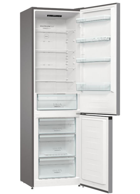 Gorenje NRK6202ES4 koel-vriescombinatie Vrijstaand 331 l E Grijs - Afbeelding 3