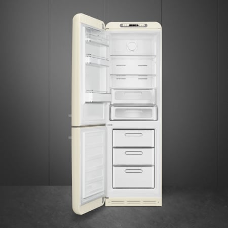 Smeg FAB32LCR5 koel-vriescombinatie Vrijstaand 331 l D Crème - Afbeelding 3