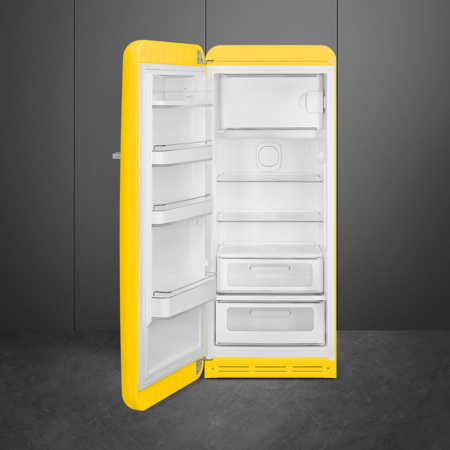 Smeg FAB28LYW5 combi-koelkast Vrijstaand 270 l D Geel - Afbeelding 3