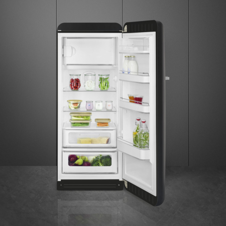 Smeg FAB28RDBB5 combi-koelkast Vrijstaand 270 l D Zwart, Meerkleurig - Afbeelding 8