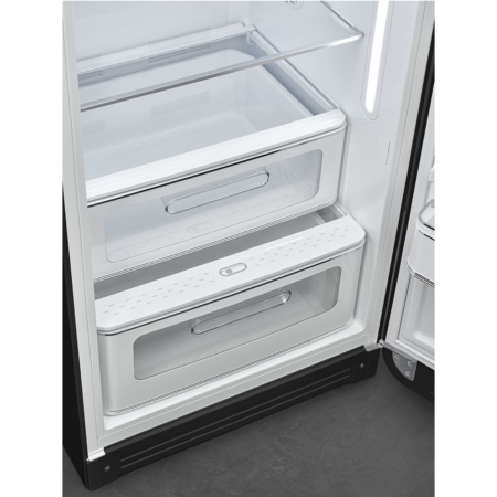 Smeg FAB28RDBB5 combi-koelkast Vrijstaand 270 l D Zwart, Meerkleurig - Afbeelding 7