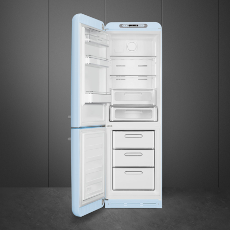 Smeg FAB32LPB5 koel-vriescombinatie Vrijstaand 331 l D Blauw - Afbeelding 3