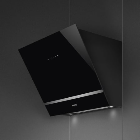 Smeg KV26N afzuigkap Muurmontage Zwart 666 m³/uur A - Afbeelding 4