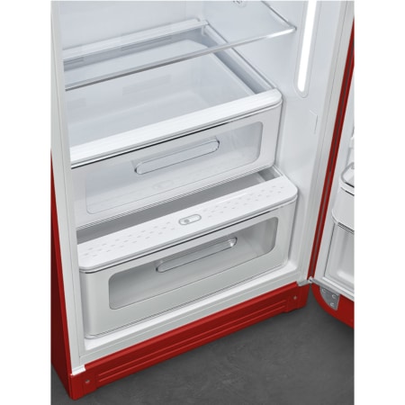 Smeg FAB28RRD5 combi-koelkast Vrijstaand 270 l D Rood - Afbeelding 7