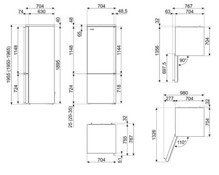 Smeg FA3905LX5 koel-vriescombinatie - Afbeelding 3