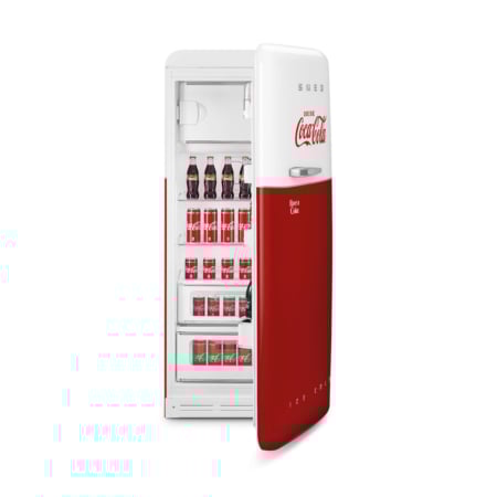 Smeg FAB28RDCC5 combi-koelkast Vrijstaand 270 l D Rood, Wit - Afbeelding 8