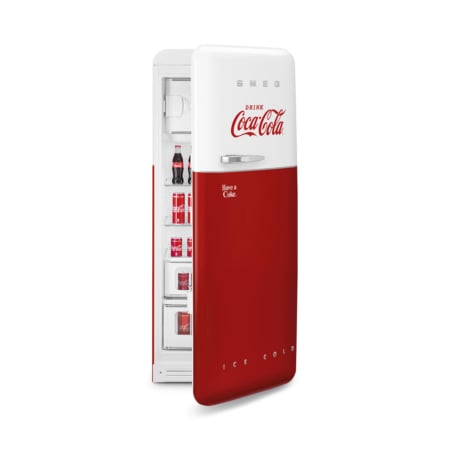 Smeg FAB28RDCC5 combi-koelkast Vrijstaand 270 l D Rood, Wit - Afbeelding 7