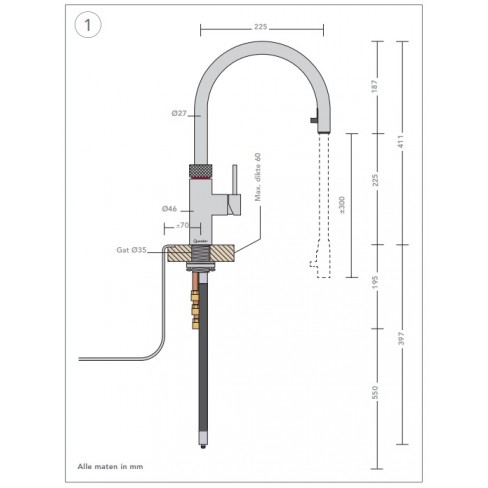 Kenia ozon Mos QUOOKER FLEX RVS PRO3 RESERVOIR B-KEUS - Elektro Witgoed Outlet Apeldoorn