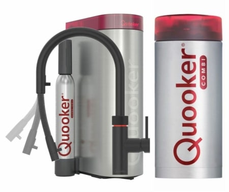 QUOOKER COMBI FLEX ZWART + CUBE – 22XBLK