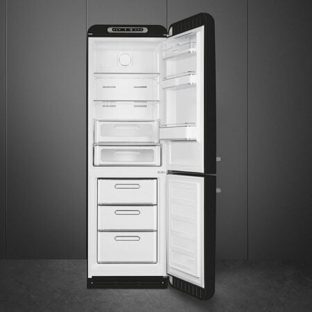 Smeg FAB32RBL5 koel-vriescombinatie Vrijstaand 331 l D Zwart - ACTIE! - Afbeelding 4