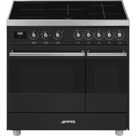 Smeg Symphony C92IMAN9 fornuis Vrijstaand fornuis Inductiekookplaat zones Antraciet A - Afbeelding 4