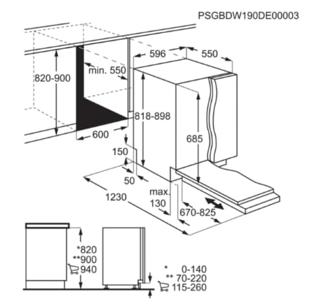 AEG FSE83847P Volledig ingebouwd 14 couverts D - Afbeelding 12