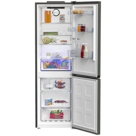 Beko B5RCNA366HG koel-vriescombinatie Vrijstaand 316 l C Aluminium - Afbeelding 3