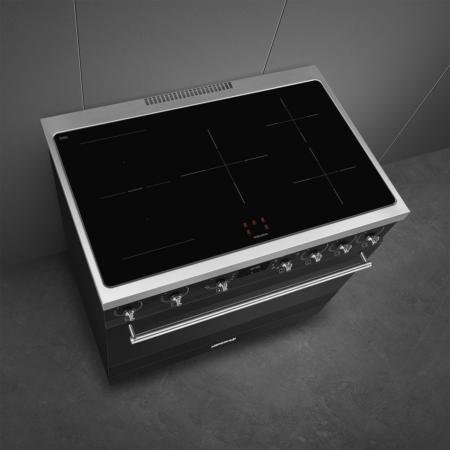 Smeg Symphony C9IMMB2 fornuis Vrijstaand fornuis Electrisch Inductiekookplaat zones Zwart A - Afbeelding 6