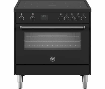 Bertazzoni MPL95I1ENNC inductie fornuis met 5 zones, zwart