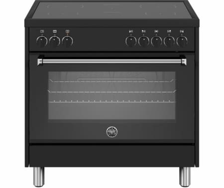 Bertazzoni MPL95I1ENNE inductie fornuis met 5 zones, zwart