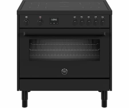 Bertazzoni MPL95I1ETNT inductie fornuis met 5 zones, zwart