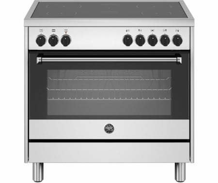 Bertazzoni MPL95I1EXP inductie fornuis met 5 zones, rvs