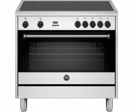 Bertazzoni MPL95I1EXV inductie fornuis met 5 zones, rvs