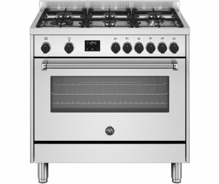 Bertazzoni MPL96L1EXC gas fornuis met 6 branders, rvs