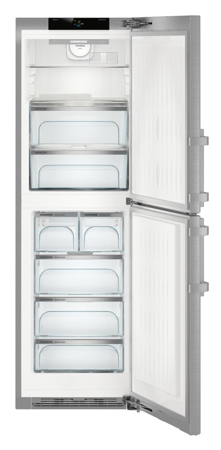 Liebherr SBNes 4285 Premium koel-vriescombinatie Vrijstaand 312 l D Roestvrijstaal - Afbeelding 4