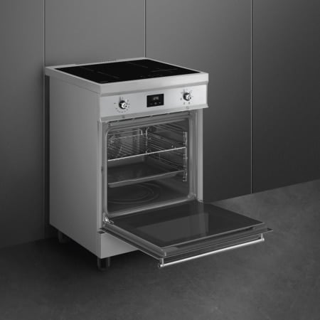 Smeg Concert C6IMXT2 fornuis Vrijstaand fornuis Inductiekookplaat zones Roestvrijstaal A - Afbeelding 6