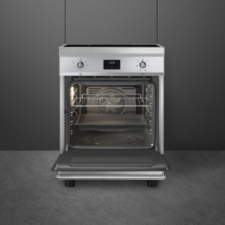 Smeg Concert C6IMXT2 fornuis Vrijstaand fornuis Inductiekookplaat zones Roestvrijstaal A - Afbeelding 3