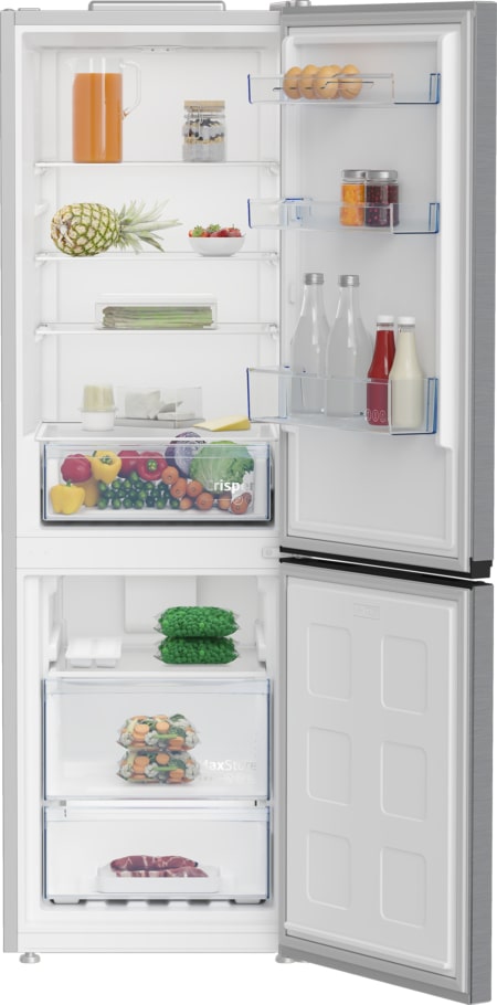 Beko B1RCHE363XB koel-vriescombinatie Vrijstaand 325 l F Roestvrijstaal - Afbeelding 4