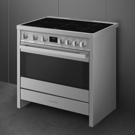 Smeg Master B95IMX9 fornuis Vrijstaand fornuis Keramisch Roestvrijstaal A - Afbeelding 4