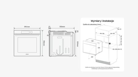Samsung NV7B44207AK Elektrische oven cm. 60 - zwart - Afbeelding 8