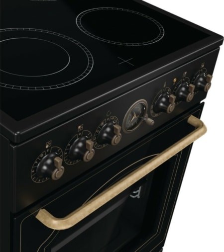 Gorenje GECS5B70CLB cm. 50 - 4 elektrische zones + 1 elektrische oven - zwart - Afbeelding 4